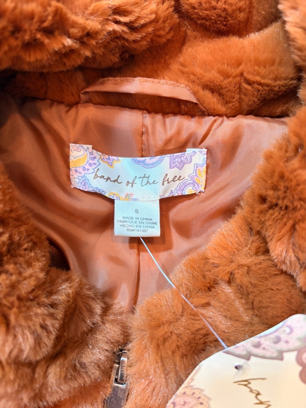 New Faux Fur Zip Jacket - Picture 5 of 9